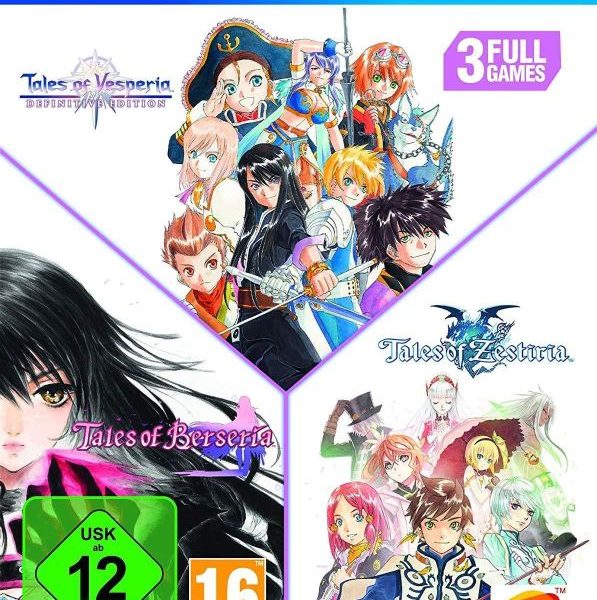 Tales of Zestiria + Tales of Berseria + Tales of Vesperia Triple Pack Bundle - PS4